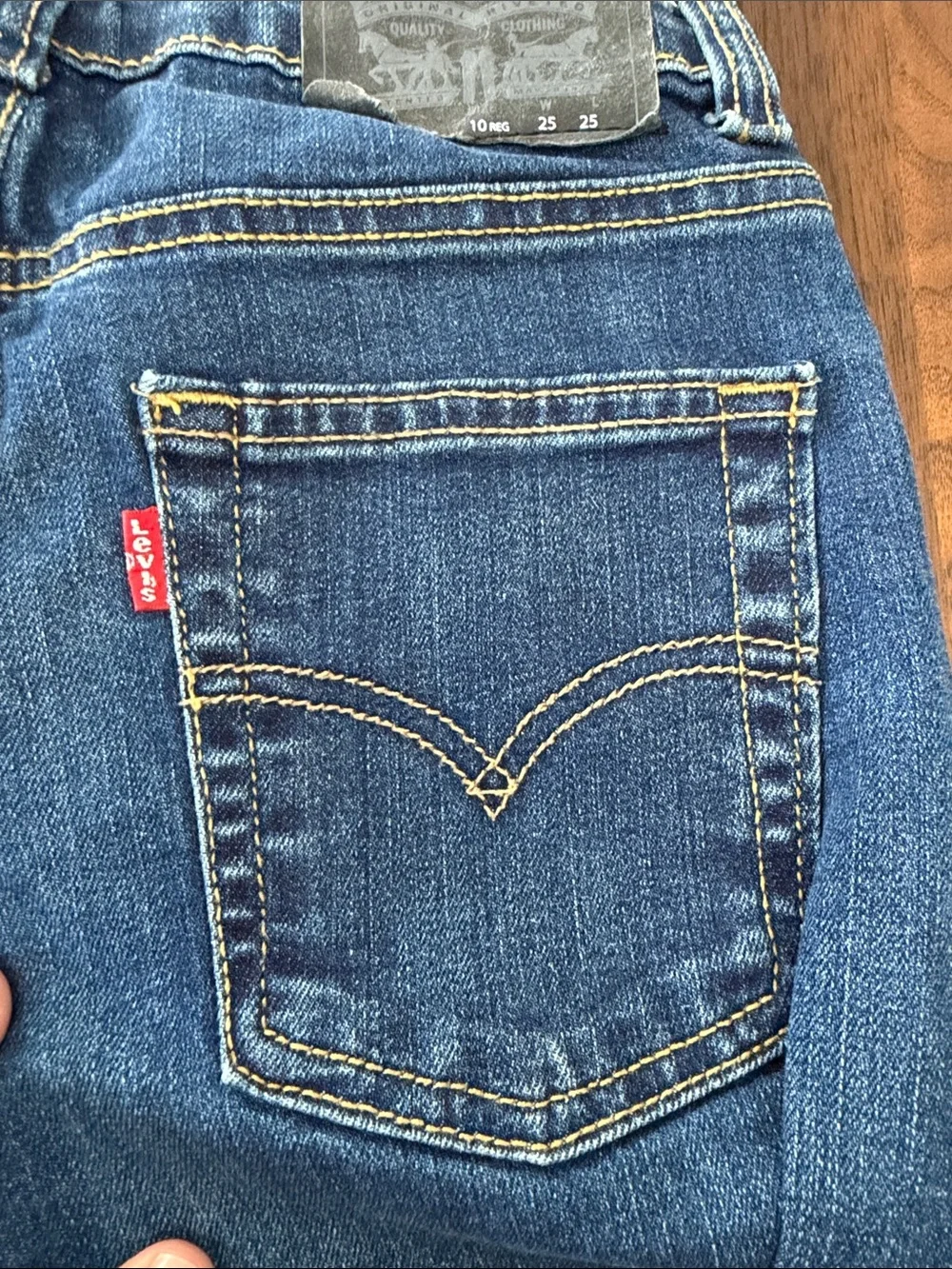 Boys Levi Blue Denim Jeans
